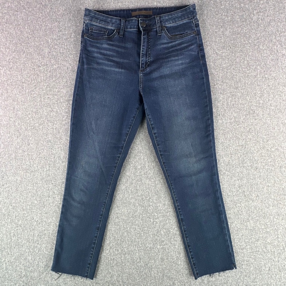 Joe's Jeans Jeans Womens 29 The Charlie Blue High Rise Raw Hem Skinny Denim
